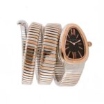 ساعت بولگاري ماري زنانه رزگلد نقره اي مشکي