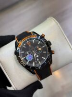 ساعت مردانه امگا سيمستر کرنوگراف سيلور مشکي - Image 4