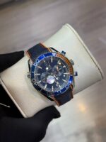 ساعت مردانه امگا سيمستر کرنوگراف سرمه اي نارنجي - Image 4