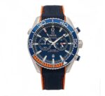 ساعت مردانه امگا سيمستر کرنوگراف سرمه اي نارنجي