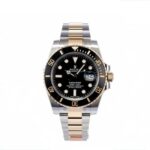 ساعت رولکس مردانه سابمارينر دورنگ طلايي مشکي کوارتز