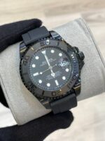 ساعت رولکس ياخ مستر مردانه بند رابر مشکي - Image 2