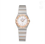 ساعت امگا کانسليشن زنانه سيلور رزگلد سفيد صدفي