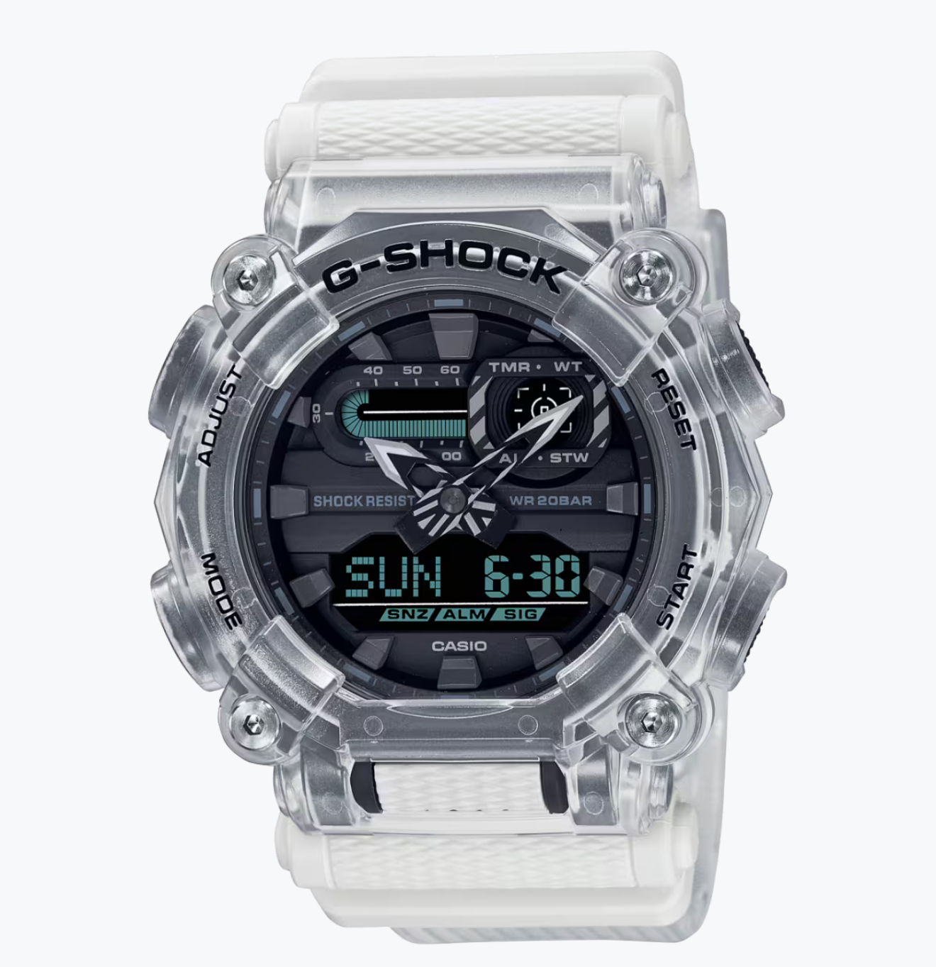 IMG_5625 (1) ساعت جي شاک G900سفيد شفاف - Image 1