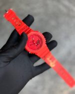 ساعت جي شاک2100قرمز طرحدار - Image 3