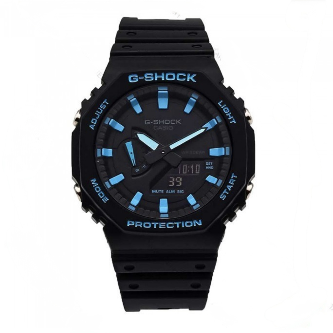 IMG_5717 (1) ساعت جي شاک2100مشکي عقربه آبي - Image 1