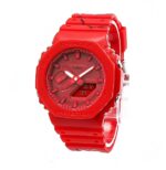 ساعت جي شاک2100قرمز طرحدار - Image 2