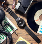 ساعت جي شاک2100بند برزنتي مشکي - Image 2