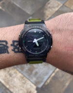 ساعت جي شاک 2100بند برزنتي سبز - Image 2