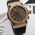 ساعت مچي کرنوگراف هابلوت زنانه رزگلدمشکي