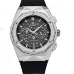 ساعت هابلوت مردانه چندضلعي نقره اي صفحه اسکلتون