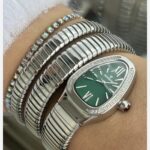 ساعت زنانه ماري بولگاري نقره اي صفحه سبز