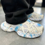 کتاني بالانسيگا اسپايدري سفيد آبي