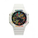 ساعت جيشاک GA2100 سفيد صفحه آبرنگ