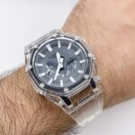 ساعت جيشاک 2100شيشه اي عقربه سفيد