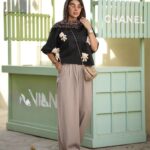 ست دخترانه شوميزشلوار لينن تدي