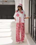 ست سه تيکه شوميزشلوار کلاه هاوين - Image 7