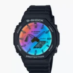 ساعت جي شاک 2100 مشکي صفحه رنگي