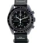 ساعت امگا سواچ ماه نقره اي مشکي Mission to the Moon