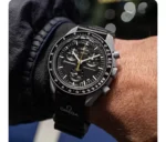 ساعت امگا سواچ ماه نقره اي مشکي Mission to the Moon - Image 3