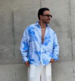 پيراهن آستين بلند طرح دار