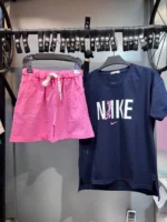 ست تيشرت شلوارک پلنگ صورتي - Image 2