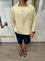 پيراهن مردانه آستين بلند راه راه - Image 3