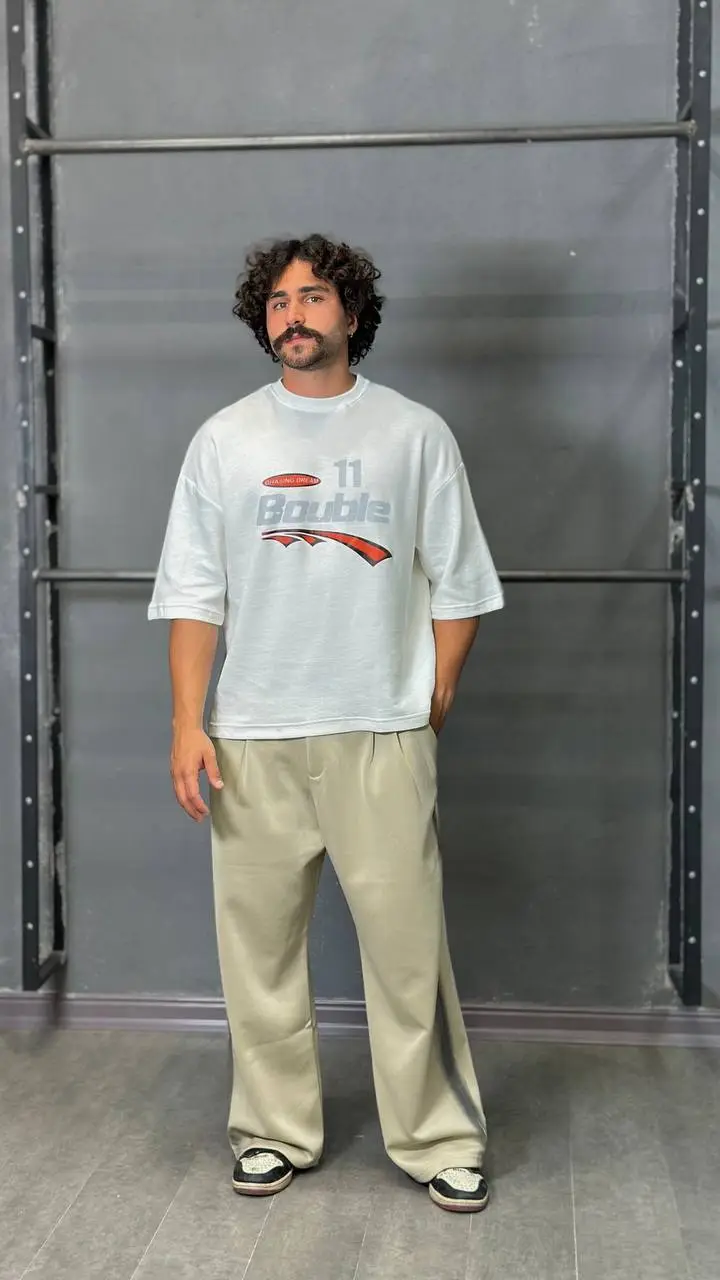 IMG_9006 تيشرت بيسکويتي چاپbouble - Image 1