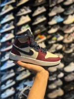 کتونی جردن وان ساقدار سرمه ای زرشکی - Image 3