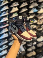 کتونی جردن وان ساقدار سرمه ای زرشکی - Image 4