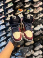 کتونی جردن وان ساقدار سرمه ای زرشکی - Image 5