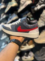 کتونی زنانه جردن وان سرمه اي قرمز - Image 3