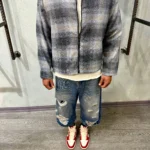 پيراهن چهارخانه زیپی