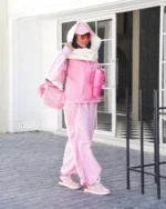 ست دخترانه سويشرت شلوار با کيف تدي - Image 2