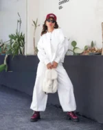 ست دخترانه سويشرت شلوار با کيف تدي - Image 3