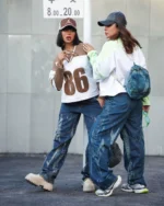 ست سه تيکه دخترانه دورس شلوار با کوله توريا - Image 5