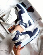 جردن وان ساقدار سرمه اي نقره اي