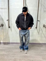 سويشرت کتان يقه دار - Image 4