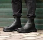 نيم بوت مردانه لژدار بغل کش مکويين - Image 2