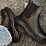 نيم بوت مردانه لژدار بغل کش مکويين