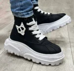 نيم بوت لژدار مردانه نيکدولف مشکي سفيد