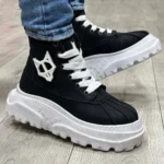 نيم بوت لژدار مردانه نيکدولف مشکي سفيد