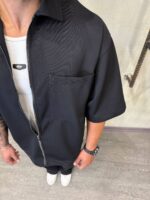 پيراهن زيپ دار تک جيب گلدوزيrepresent - Image 3