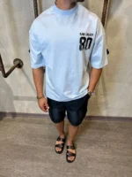 تيشرت مردانه ماکان چاپ شماره80 - Image 5