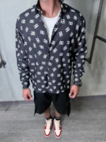 پيراهن آستين بلند طرح دارDG