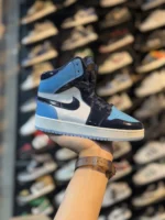 کتونی زنانه جردن وان ساقدار سرمه اي آبی - Image 4