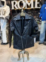 کاپشن چرم مصنوعی پليسی ساده - Image 4