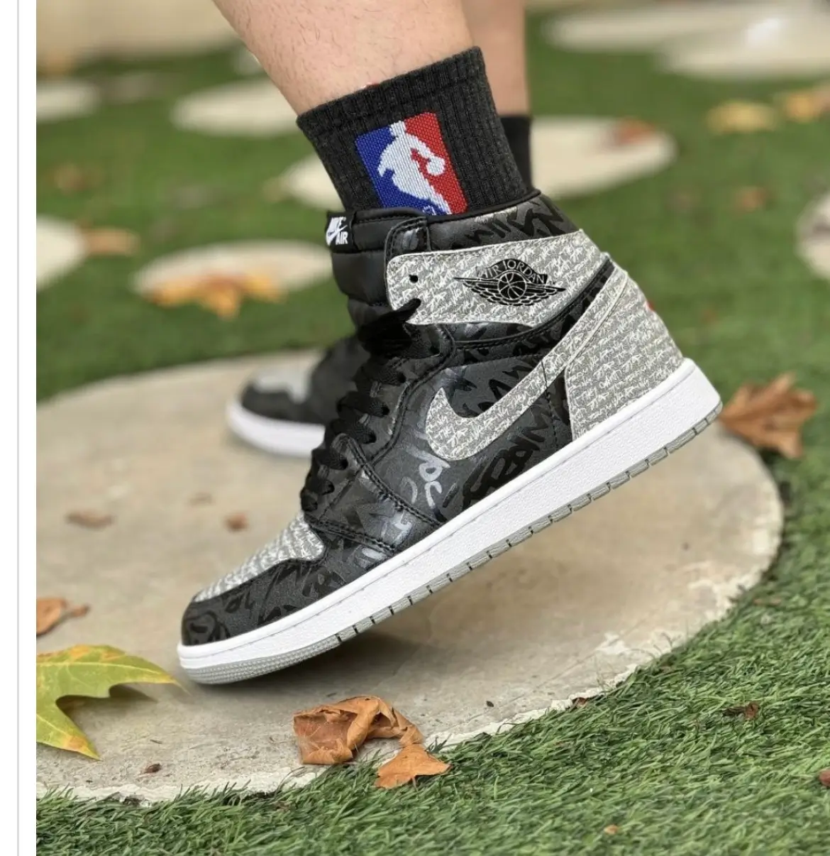 IMG_1536 کتونی جردن وان وي دبل طرح دار - Image 1