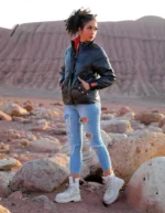 کاپشن زنانه وارداتی پفکی براق 663 - Image 2