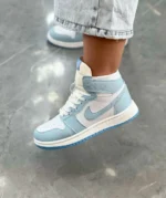 کتونی جردن وان ساقدار سفيد آبی